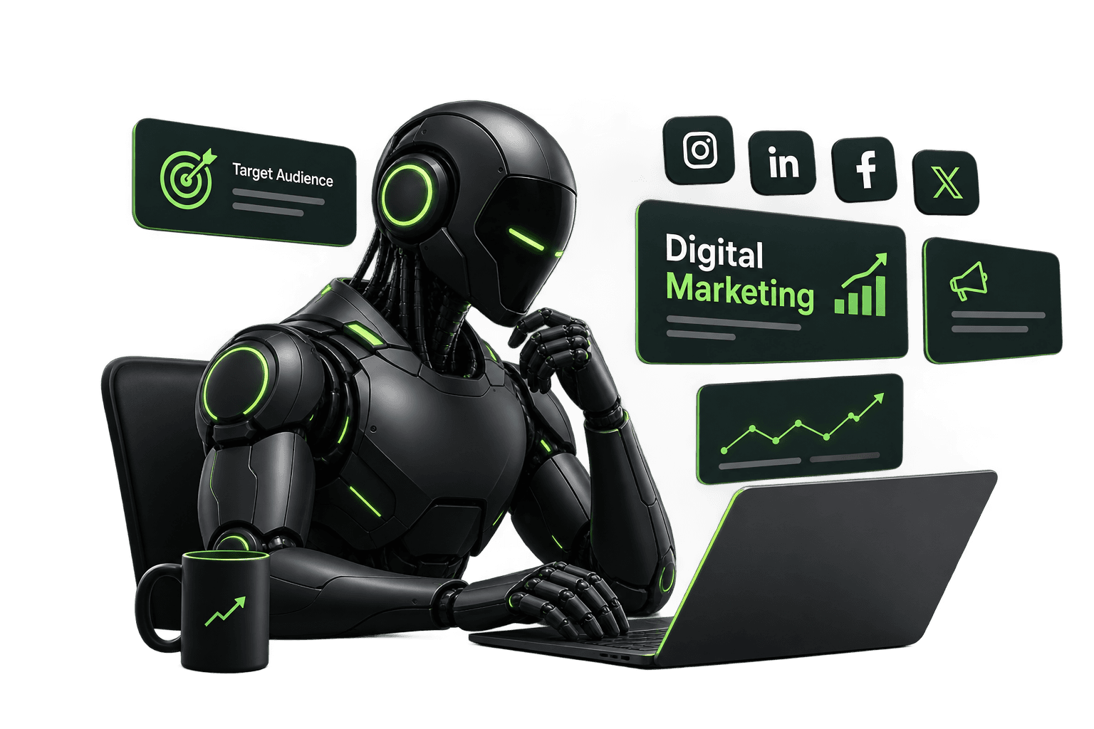 Digital marketing campaign dashboard and analytics